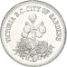 Canadá, Trade Dollar, Victoria B.C, City of Garden, 1977, EBC, Acier plaqué