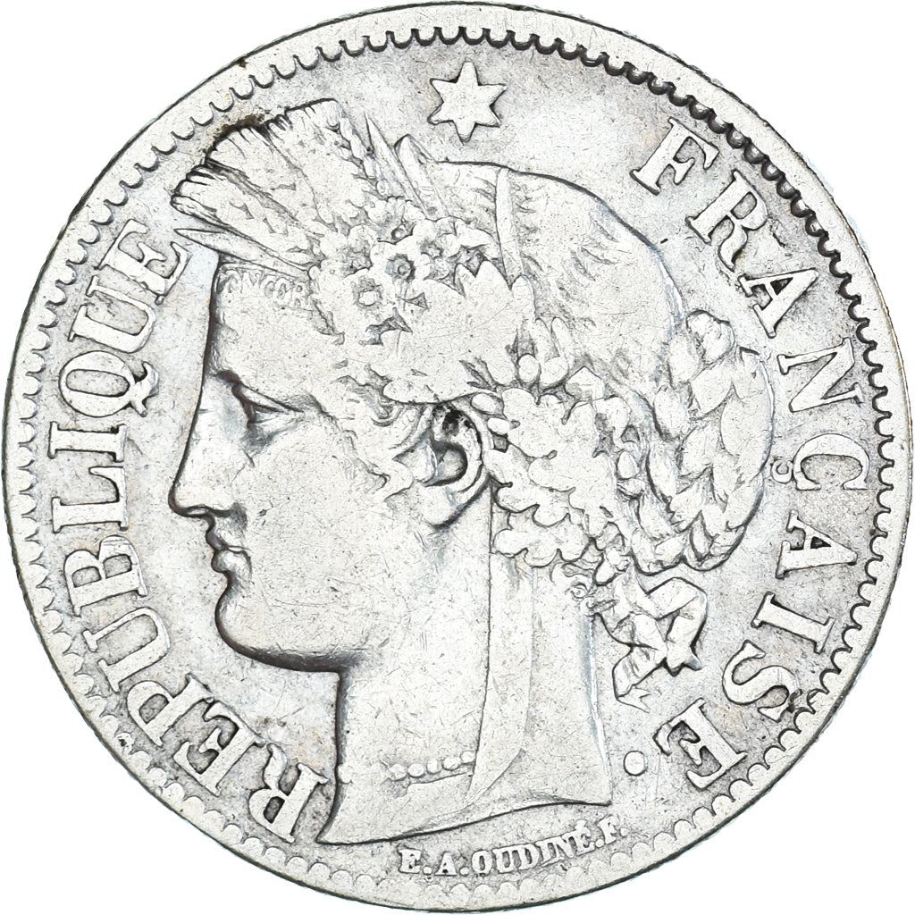 Monnaie, France, Cérès, 2 Francs, 1872, Bordeaux, TB+, Argent, Gadoury:530a