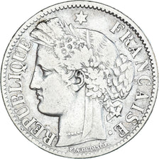 Monnaie, France, Cérès, 2 Francs, 1872, Bordeaux, TB+, Argent, Gadoury:530a