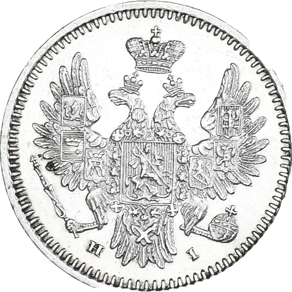 Coin, Russia, 5 Kopeks, 1855, Saint-Petersburg, MS(64), Silver
