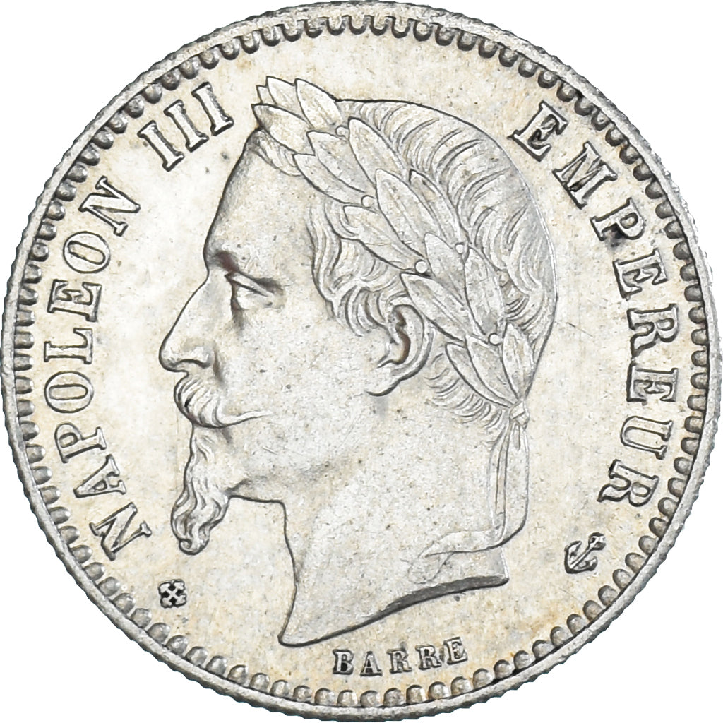 Munten, Frankrijk, Napoleon III, Napoléon III, 50 Centimes, 1867, Strasbourg