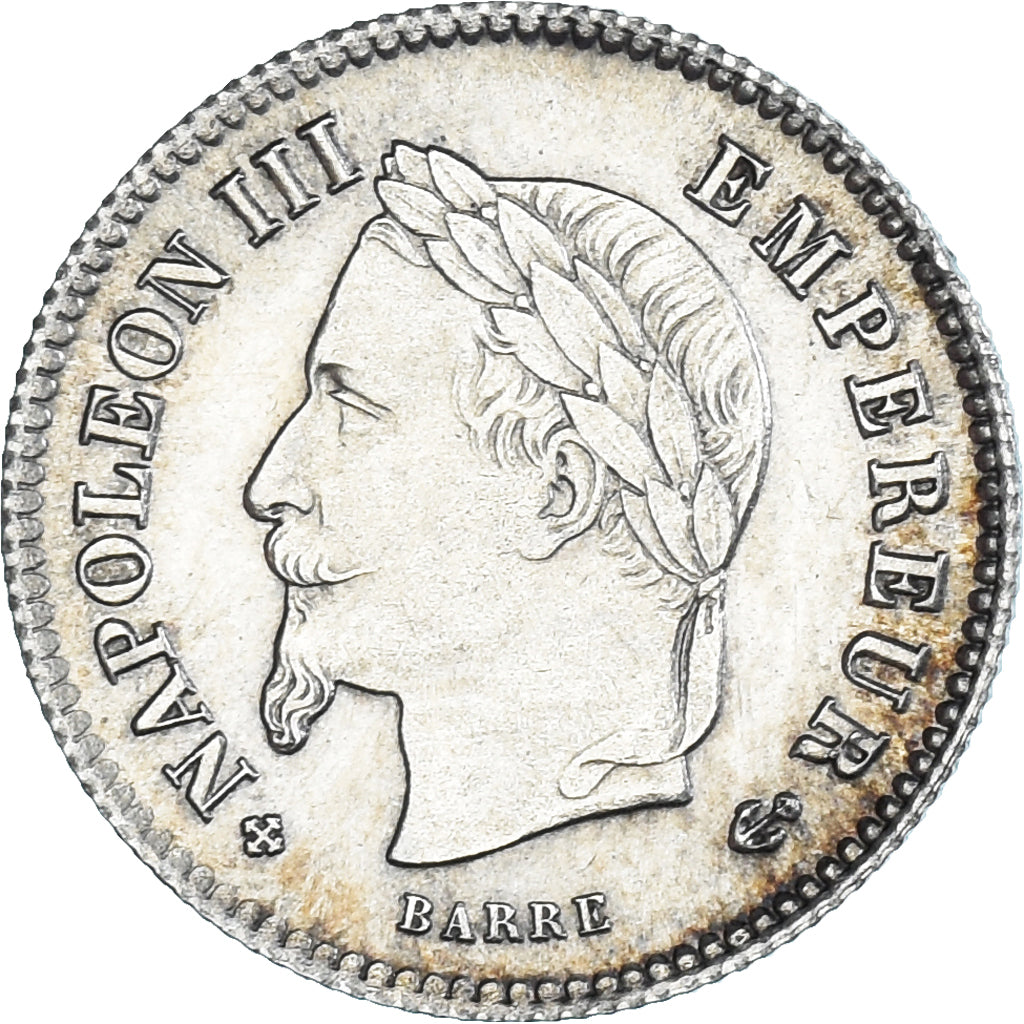 Moneta, Francja, Napoleon III, Napoléon III, 20 Centimes, 1867, Strasbourg