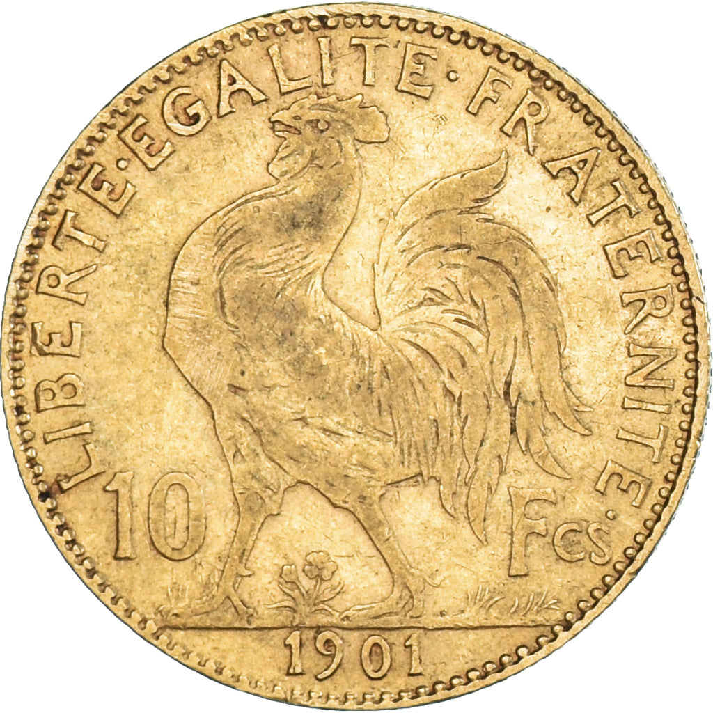 Münze, Frankreich, Marianne, 10 Francs, 1901, Paris, SS, Gold, KM:846