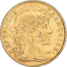 Münze, Frankreich, Marianne, 10 Francs, 1907, Paris, S+, Gold, KM:846