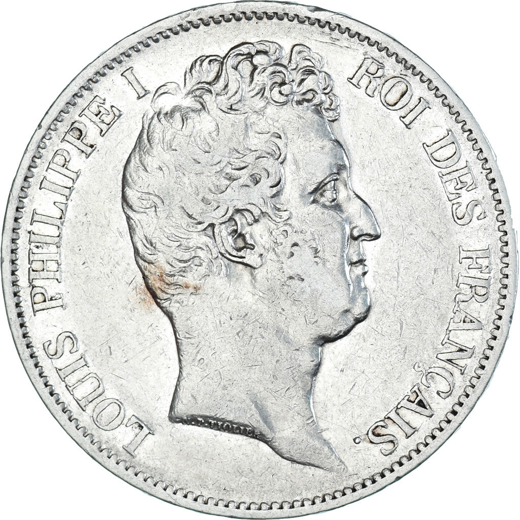 Coin, France, Louis-Philippe, 5 Francs, 1830, Paris, EF(40-45), Silver, KM:736.1