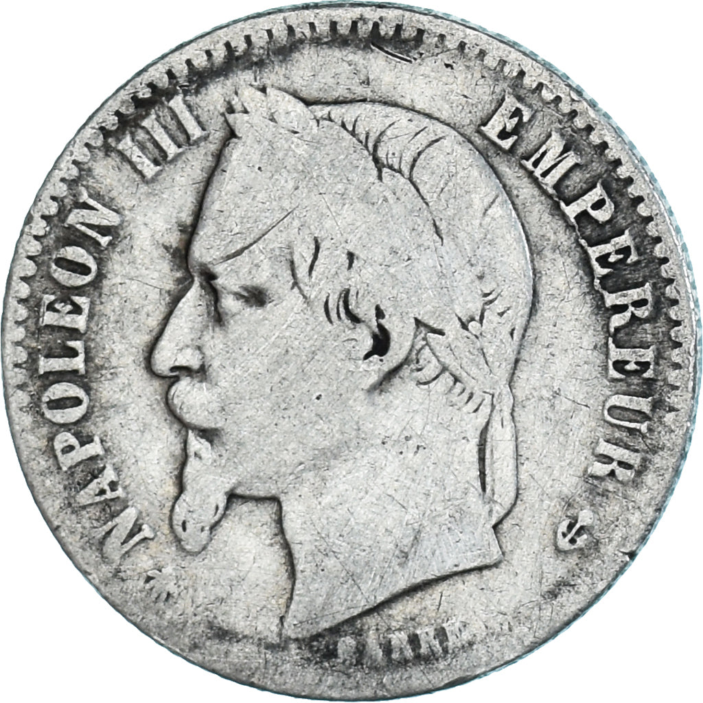 Moneta, Francia, Napoleon III, Napoléon III, 50 Centimes, 1867, Paris, MB
