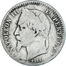 Moneta, Francia, Napoleon III, Napoléon III, 50 Centimes, 1867, Paris, MB