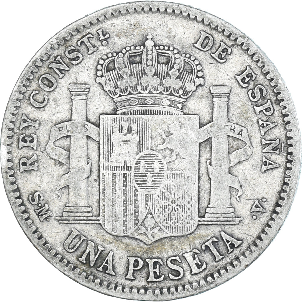 Coin, Spain, Alfonso XIII, Peseta, 1904, Madrid, VF(30-35), Silver, KM:721