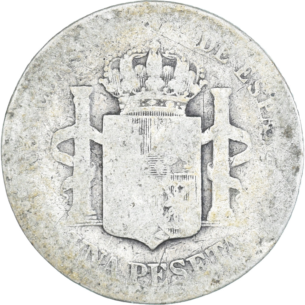 Coin, Spain, Alfonso XIII, Peseta, Madrid, VG(8-10), Silver