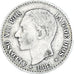 Coin, Spain, Alfonso XII, 50 Centimos, 1881, Madrid, EF(40-45), Silver, KM:685