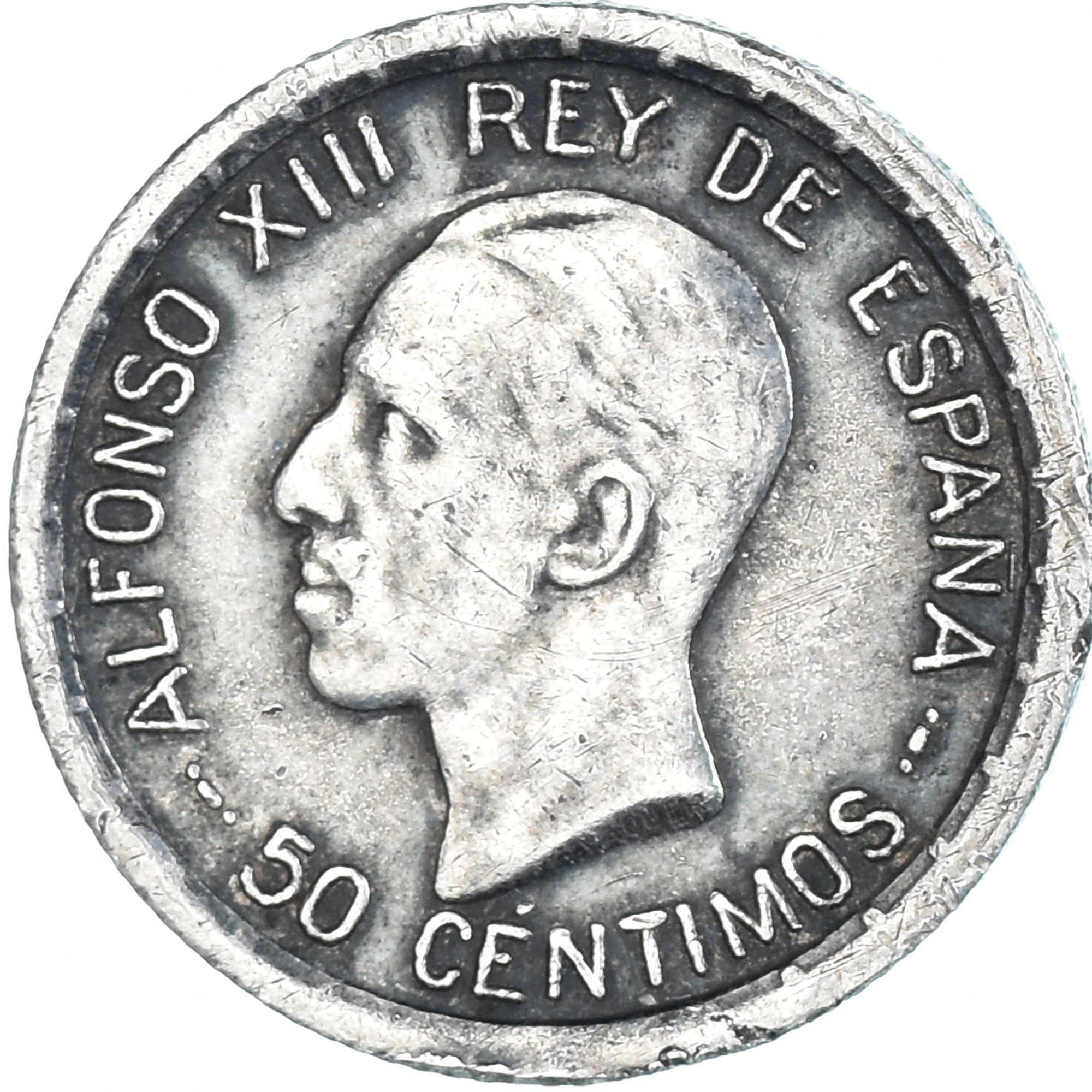 Coin, Spain, Alfonso XIII, 50 Centimos, 1926, Madrid, EF(40-45), Silver, KM:741