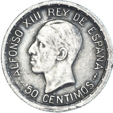 Coin, Spain, Alfonso XIII, 50 Centimos, 1926, Madrid, EF(40-45), Silver, KM:741