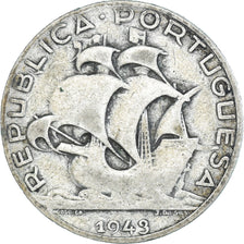 Coin, Portugal, 2-1/2 Escudos, 1943, VF(20-25), Silver, KM:580