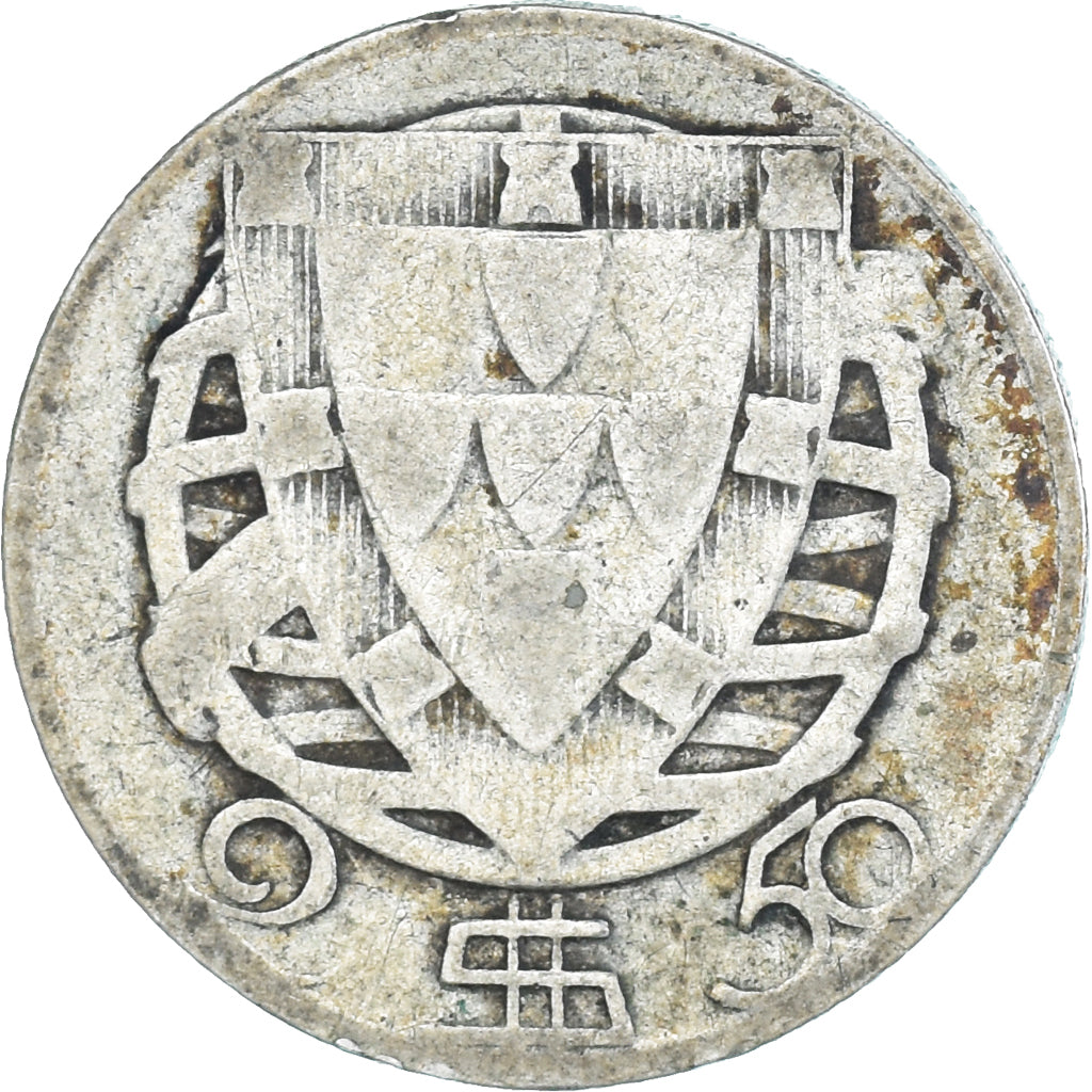 Coin, Portugal, 2-1/2 Escudos, 1943, VF(20-25), Silver, KM:580