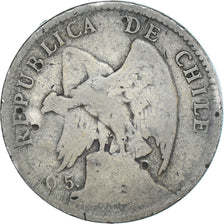 Coin, Chile, 20 Centavos, 1906, Santiago, VF(20-25), Silver, KM:151.2