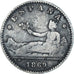 Coin, Spain, Provisional Government, 50 Centimos, 1869, Madrid, VF(30-35)