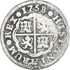 Coin, Spain, Ferdinand VI, Real, 1758, Madrid, VF(20-25), Silver