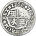 Coin, Spain, Ferdinand VI, Real, 1758, Madrid, VF(20-25), Silver