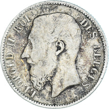 Coin, Belgium, Leopold II, 50 Centimes, 1898, VF(20-25), Silver, KM:26