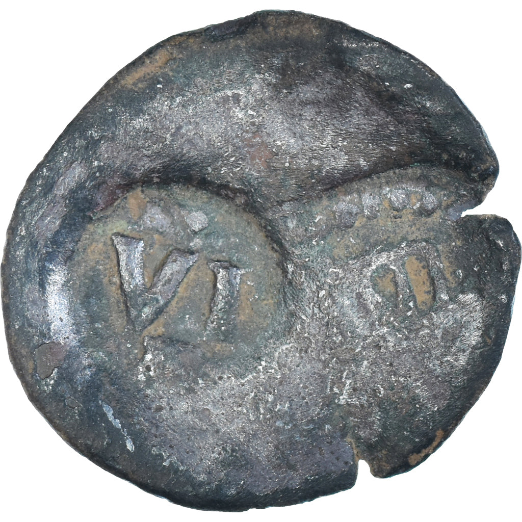 Coin, Spain, Philip IV, 6 Maravedis, VG(8-10), Copper