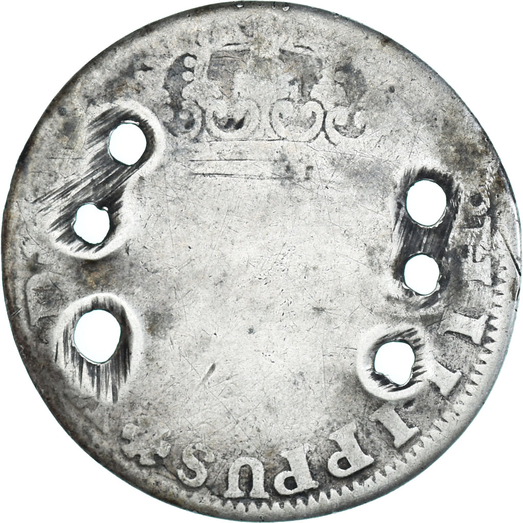 Coin, Spain, Philip V, 2 Reales, 1732, Seville, VG(8-10), Silver, KM:355