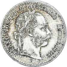 Munten, Oostenrijk, Franz Joseph I, 10 Kreuzer, 1872, ZF+, Zilver, KM:2206