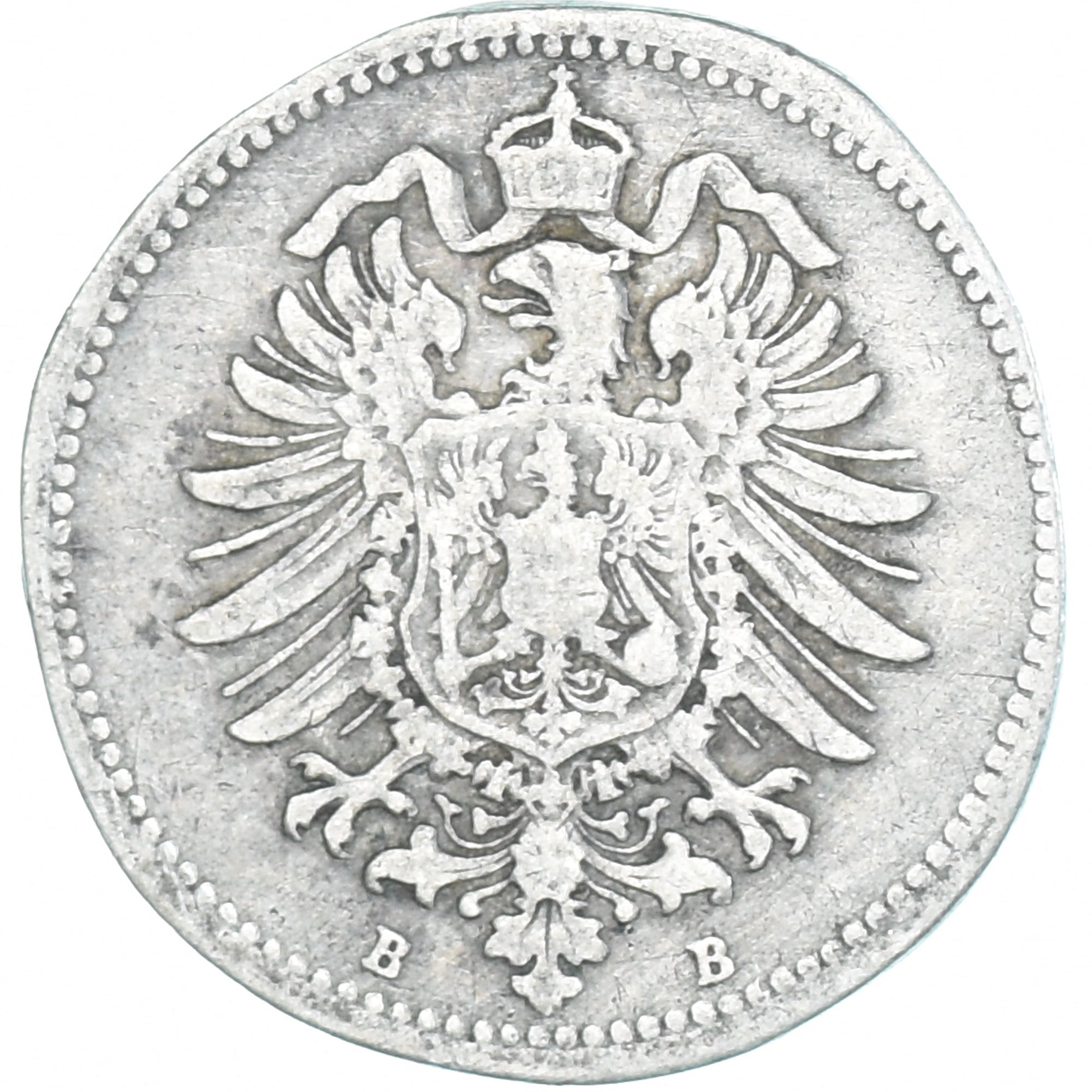 Coin, GERMANY - EMPIRE, Wilhelm I, 20 Pfennig, 1874, Hannover, VF(30-35)