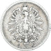 Coin, GERMANY - EMPIRE, 20 Pfennig, 1875, Karlsruhe, VF(30-35), Silver