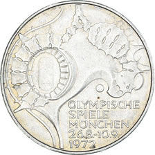 Coin, GERMANY - FEDERAL REPUBLIC, 10 Mark, 1972, Munich, AU(55-58), Silver