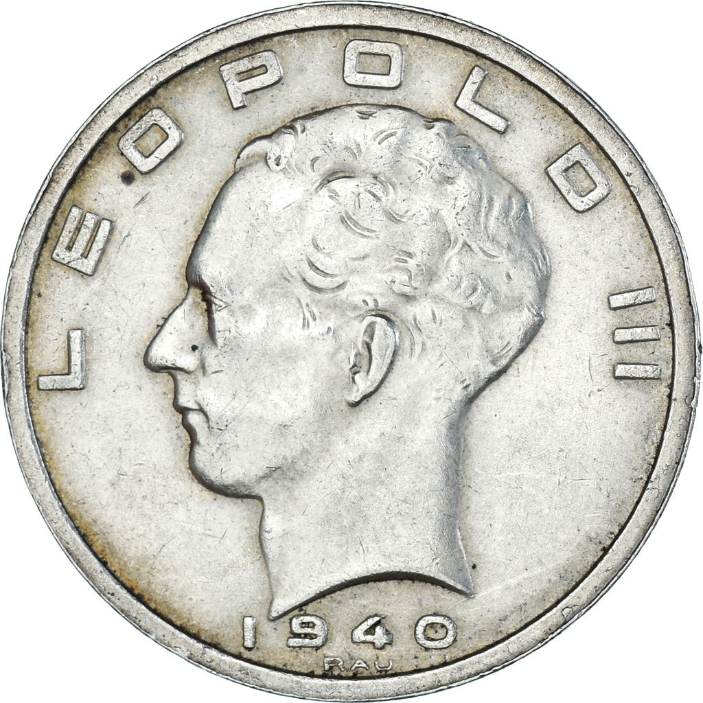 Coin, Belgium, 50 Francs, 50 Frank, 1940, AU(50-53), Silver, KM:122.1