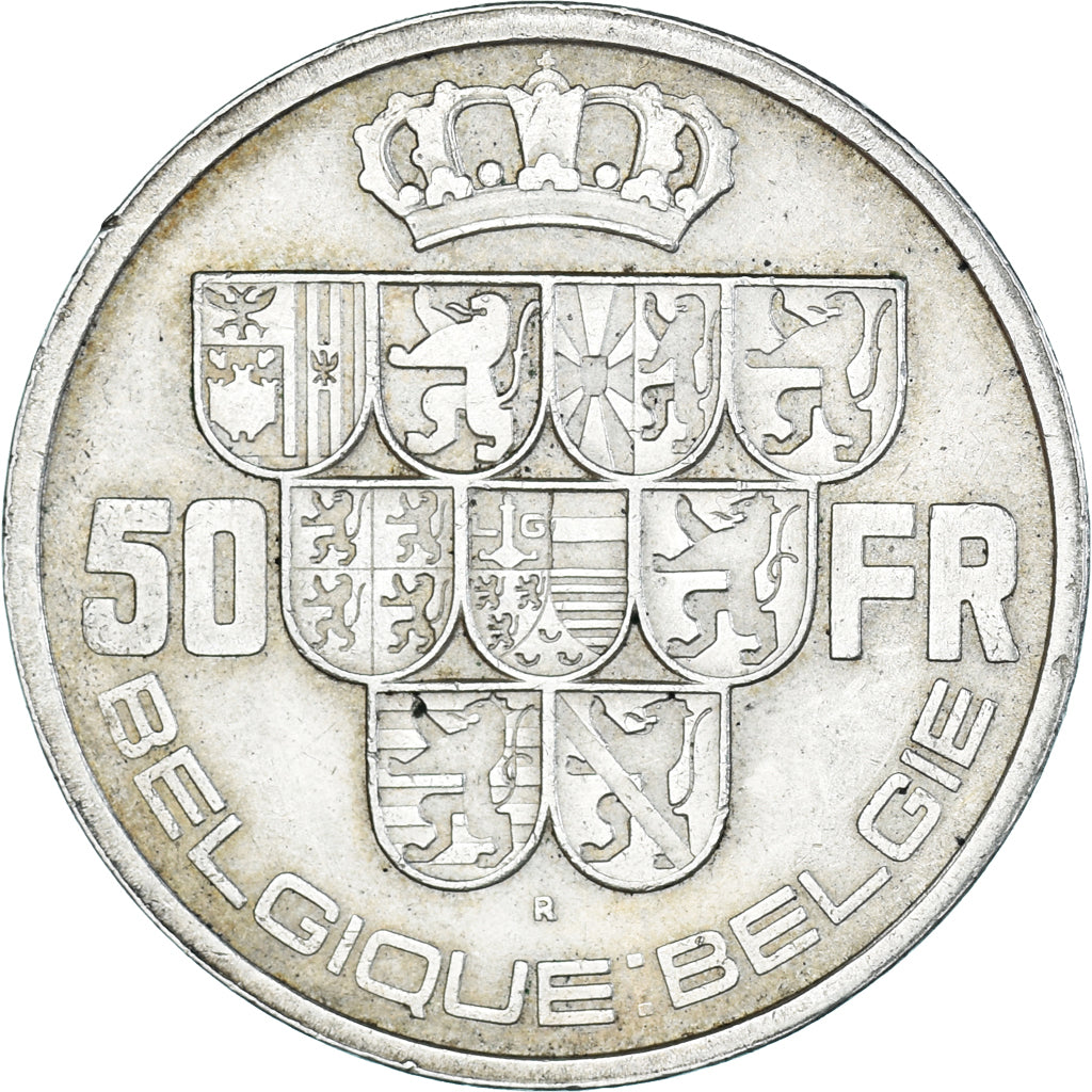 Coin, Belgium, 50 Francs, 50 Frank, 1940, AU(50-53), Silver, KM:122.1