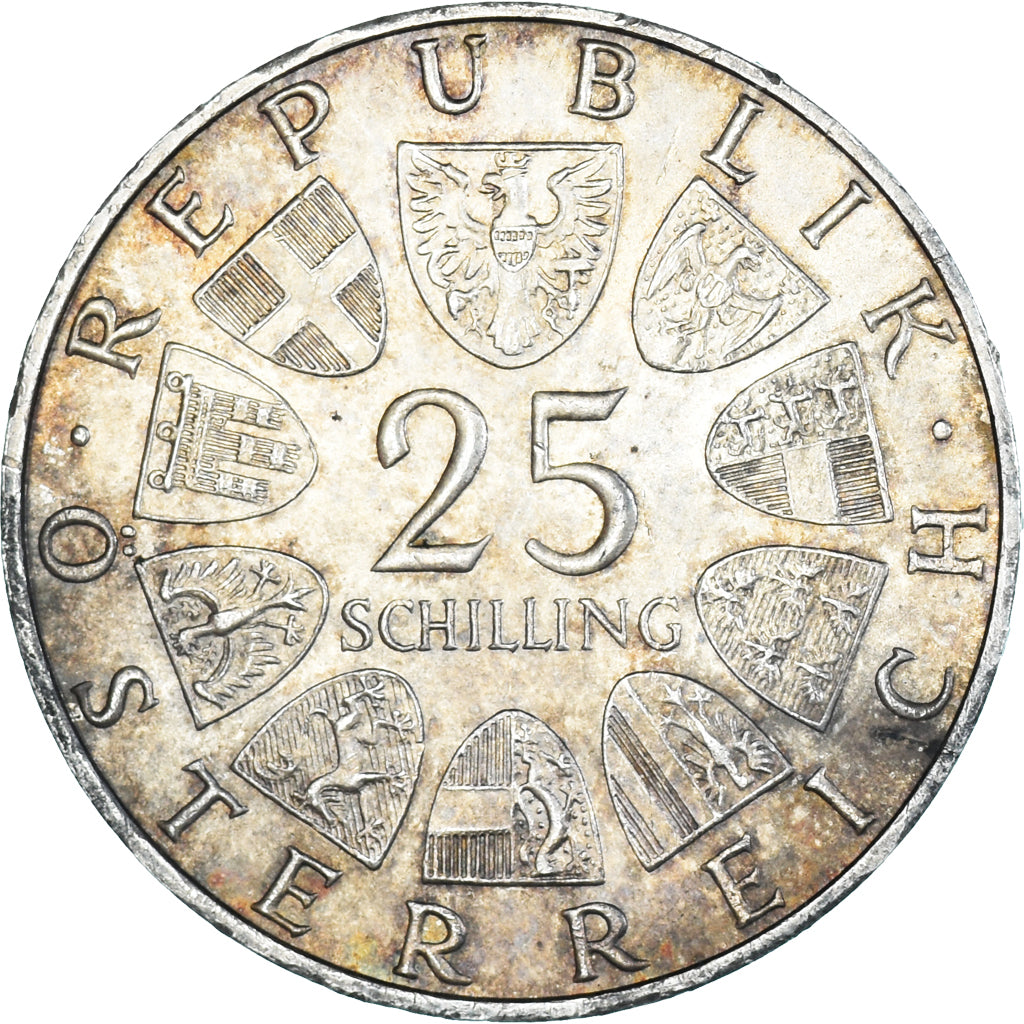 Coin, Austria, 25 Schilling, 1971, AU(55-58), Silver, KM:2910
