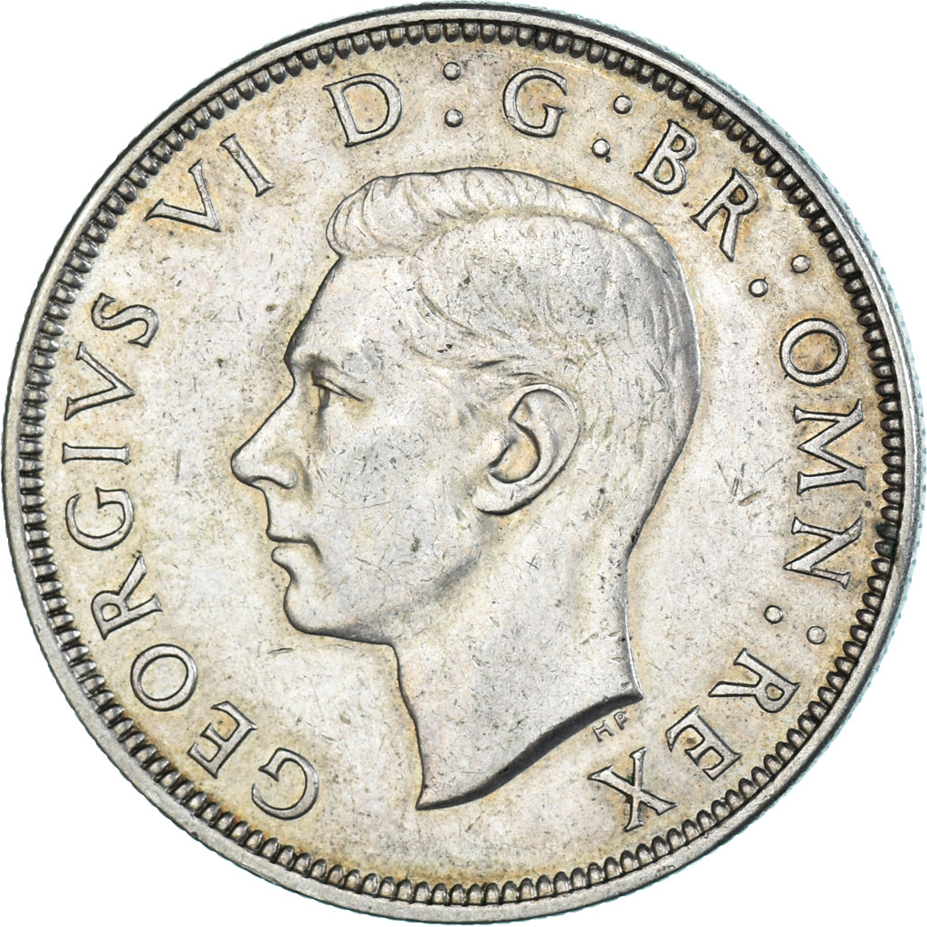 Coin, Great Britain, George VI, 1/2 Crown, 1944, AU(50-53), Silver, KM:856
