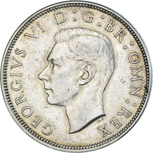 Coin, Great Britain, George VI, 1/2 Crown, 1944, AU(50-53), Silver, KM:856