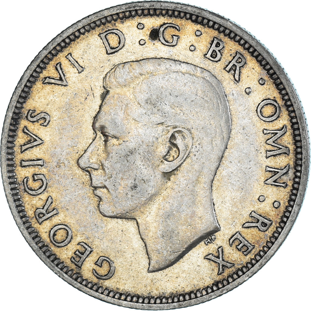 Coin, Great Britain, George VI, 1/2 Crown, 1939, EF(40-45), Silver, KM:856