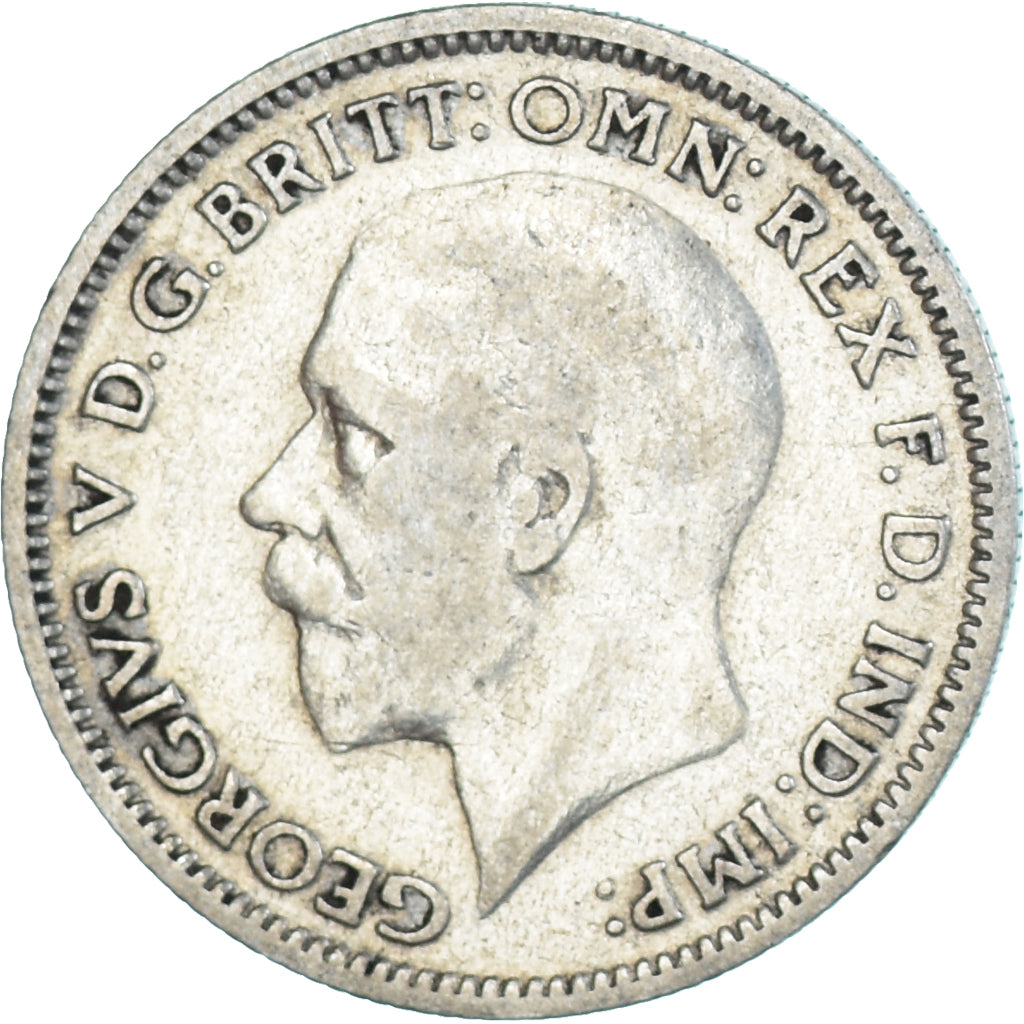 Coin, Great Britain, George V, 6 Pence, 1936, EF(40-45), Silver, KM:832