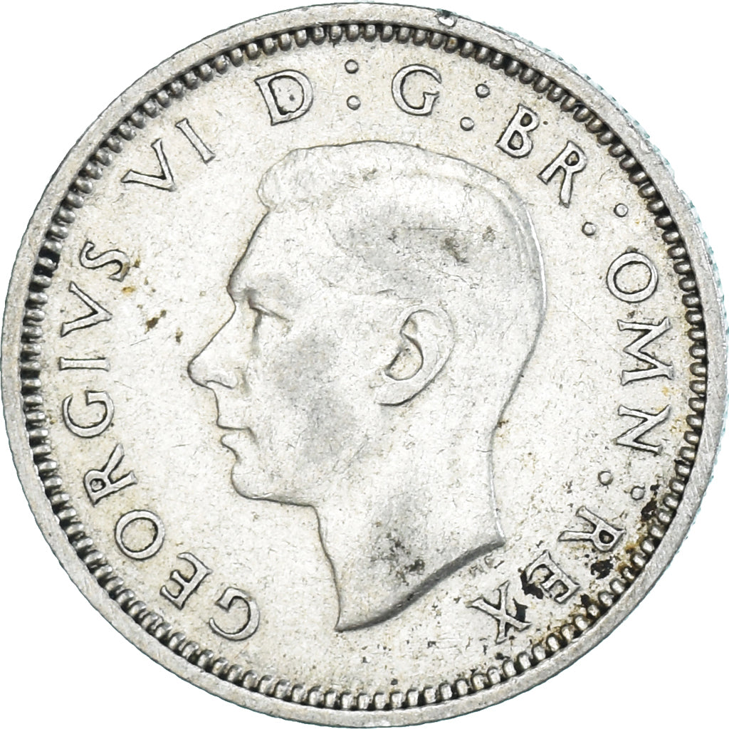 Coin, Great Britain, George VI, 6 Pence, 1940, AU(50-53), Silver, KM:852