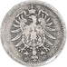Coin, GERMANY - EMPIRE, Wilhelm I, 20 Pfennig, 1875, Munich, VF(20-25), Silver
