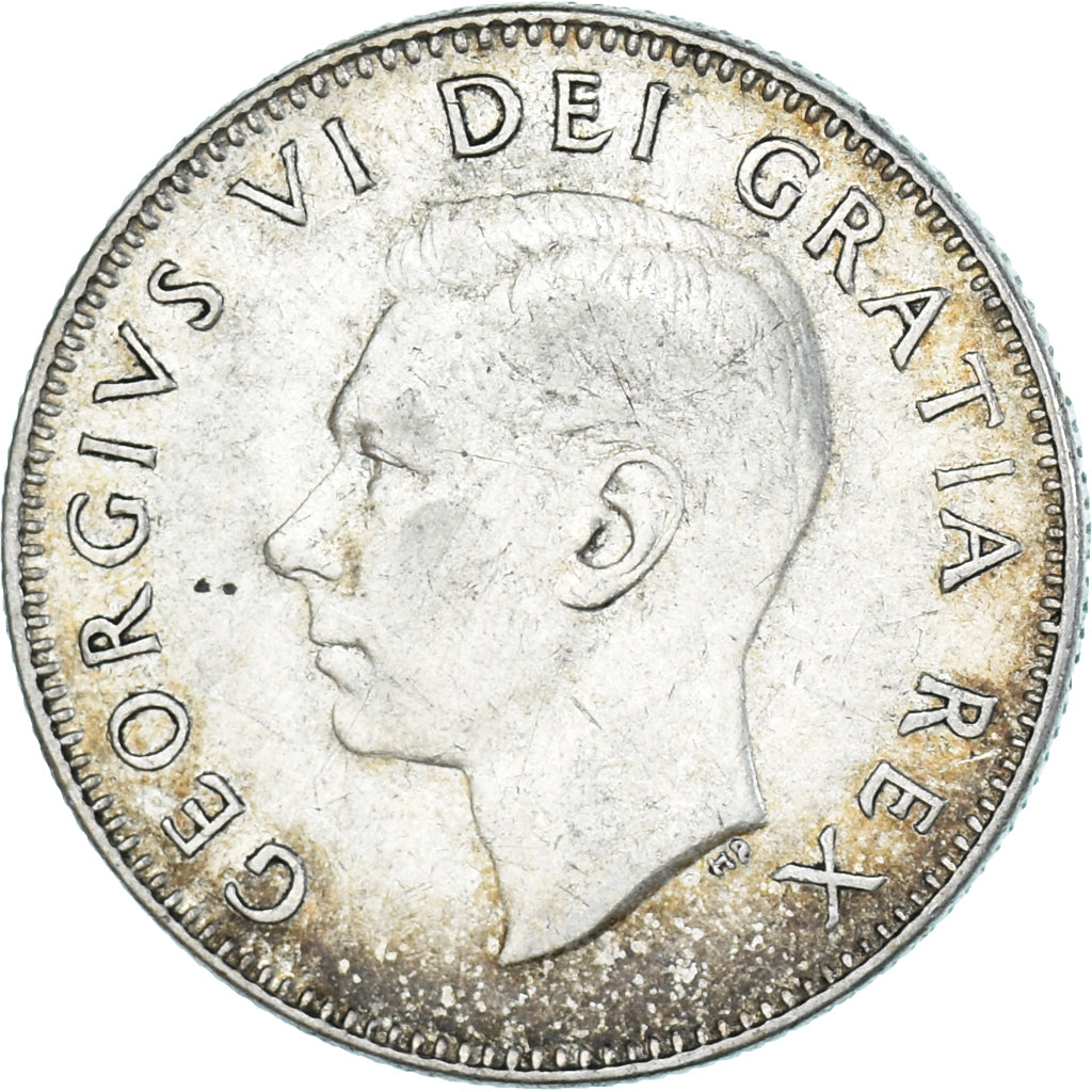 Coin, Canada, George VI, 25 Cents, 1952, Royal Canadian Mint, Ottawa, EF(40-45)