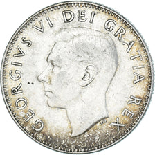 Coin, Canada, George VI, 25 Cents, 1952, Royal Canadian Mint, Ottawa, EF(40-45)