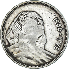 Moneda, Egipto, 10 Piastres, 1955, MBC, Plata, KM:383