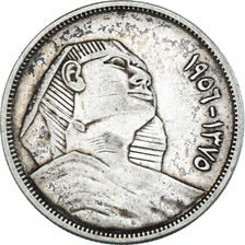 Monnaie, Égypte, 10 Piastres, 1956/AH1375, TTB+, Argent, KM:383a