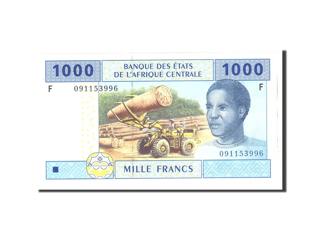 Banknote, Central African States, 1000 Francs, 2002, Undated, KM:507F