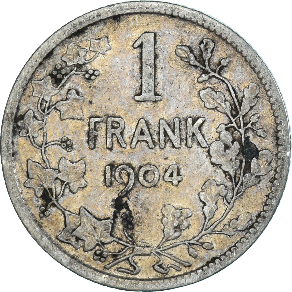 Coin, Belgium, Franc, 1904, VF(20-25), Silver, KM:57.1
