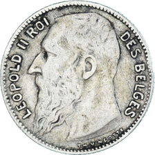 Coin, Belgium, Leopold II, Franc, 1909, VF(30-35), Silver, KM:57.1