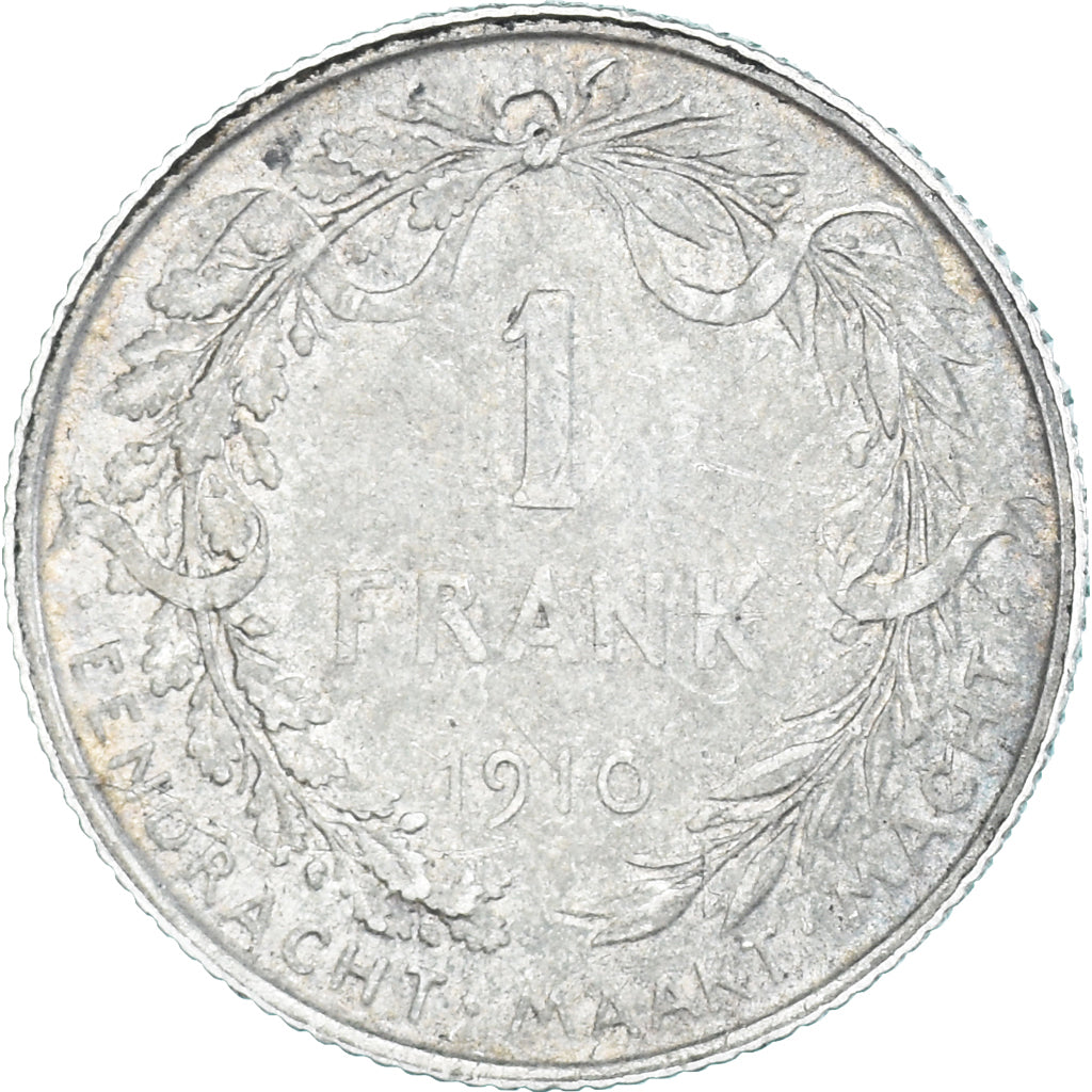 Coin, Belgium, Franc, 1910, EF(40-45), Silver, KM:73.1