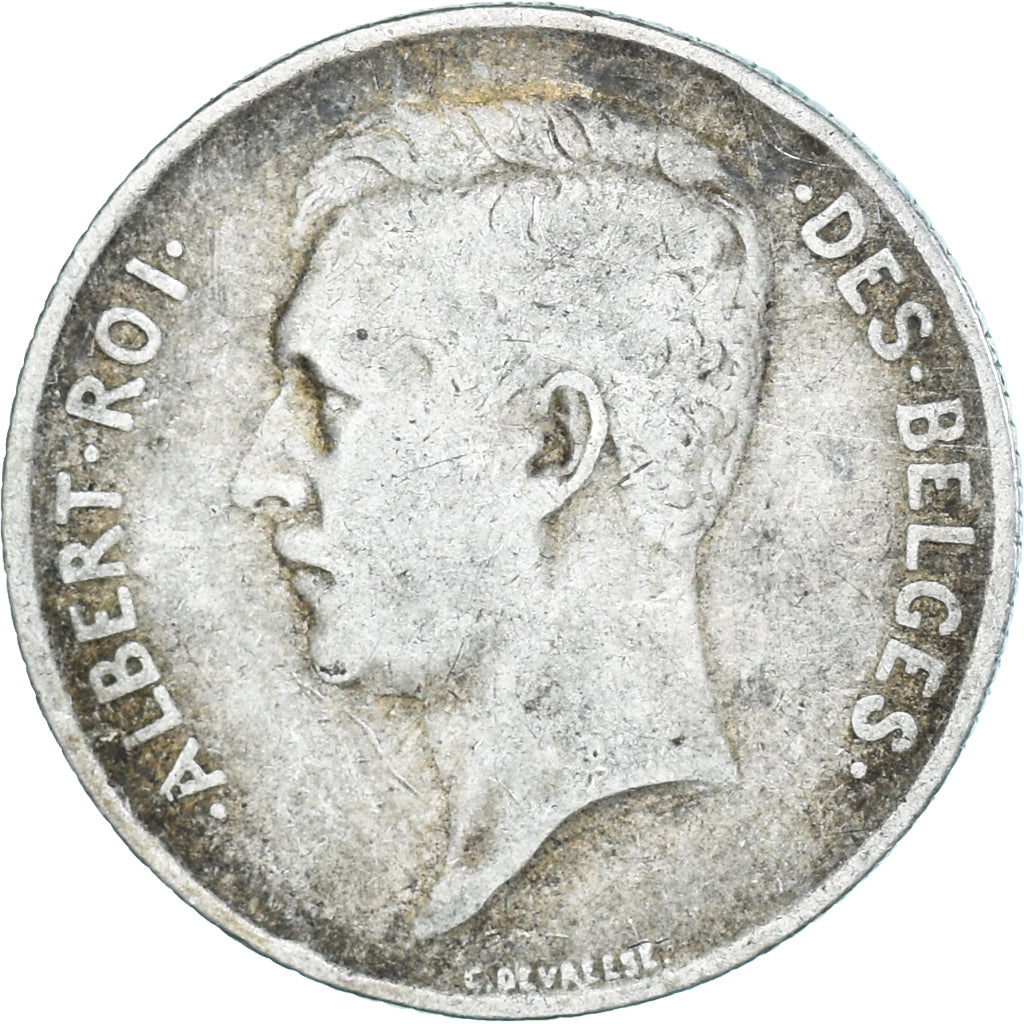Coin, Belgium, Albert I, Franc, 1911, VF(20-25), Silver, KM:72