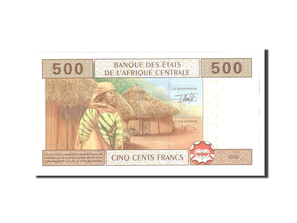 Centrafrique, 500 Francs, 2002, Undated, KM:506F, UNC(63)