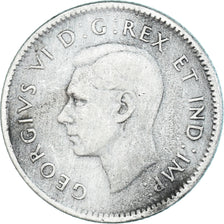 Coin, Canada, George VI, 10 Cents, 1947, Royal Canadian Mint, Ottawa, EF(40-45)