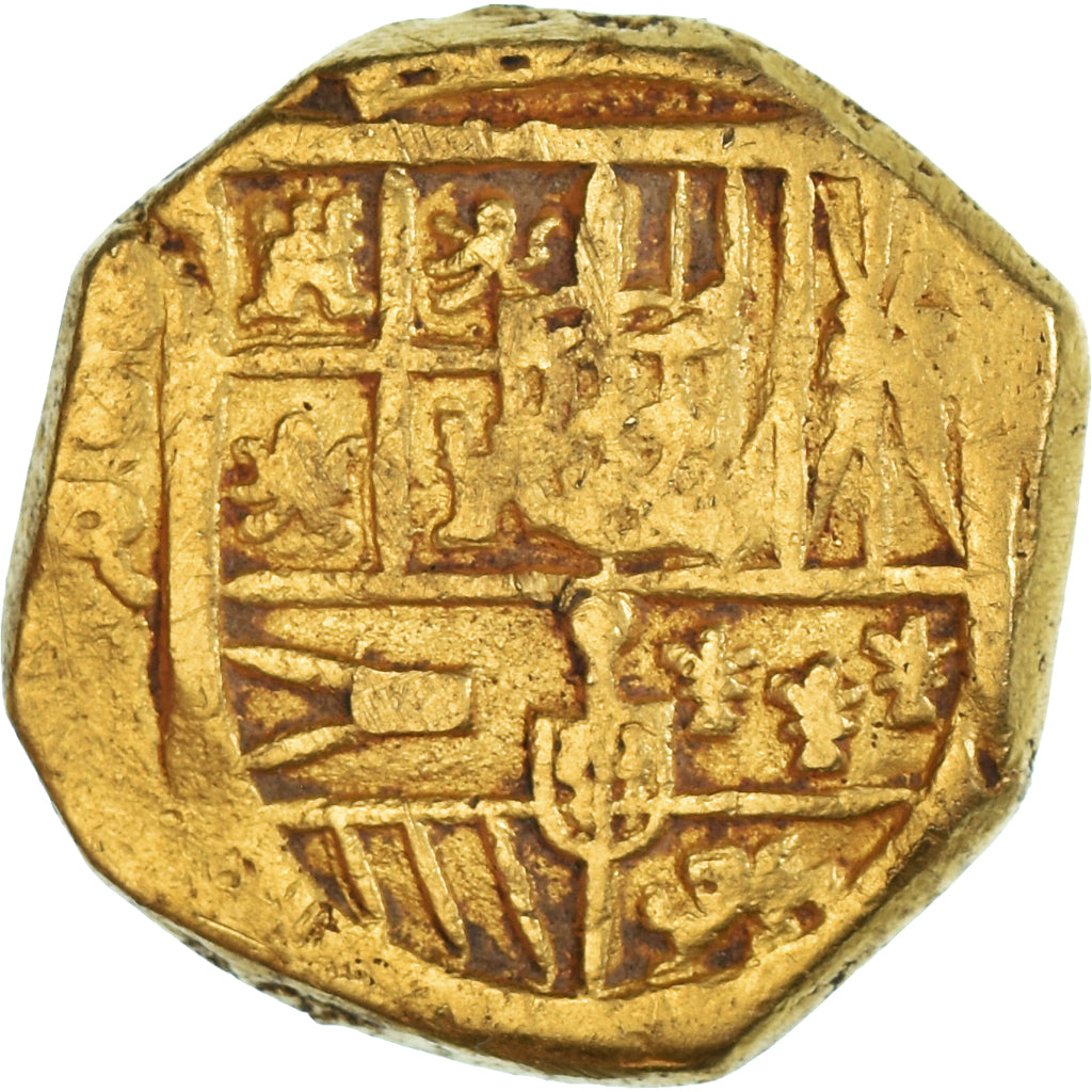 Coin, Spain, Philipp IV, 4 Escudos, Seville, EF(40-45), Gold